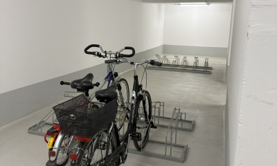 Fahrradstellplätze in der Tiefgarage